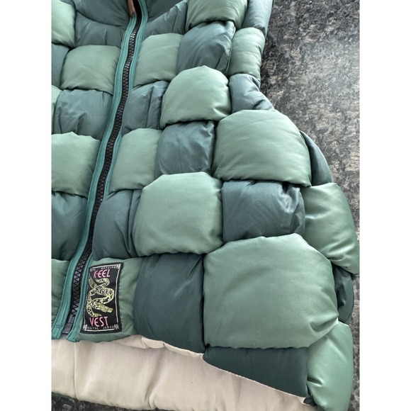 Kapital Unisex Nylon Rip Stop Keel Weaving Vest Green Color. NWT From Japan!! - Picture 9 of 13